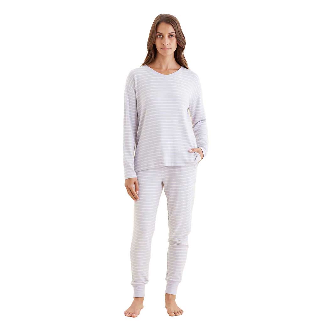 Papinelle Feather Soft V-Neck Ls Top And Jogger
